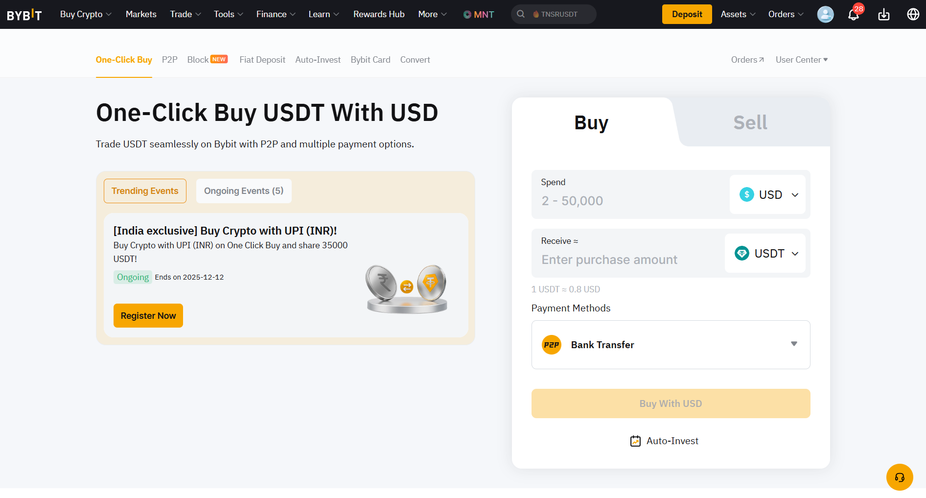 Bybit One-Click Buy