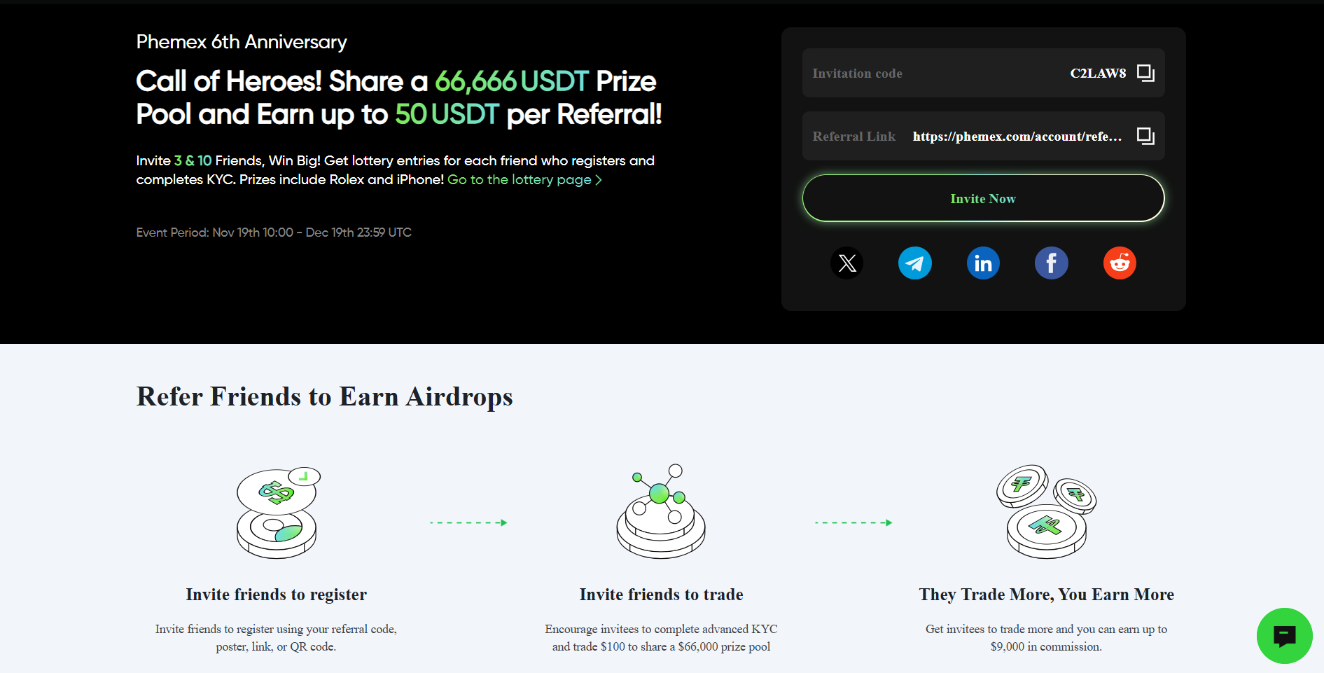 Phemex Referral Program