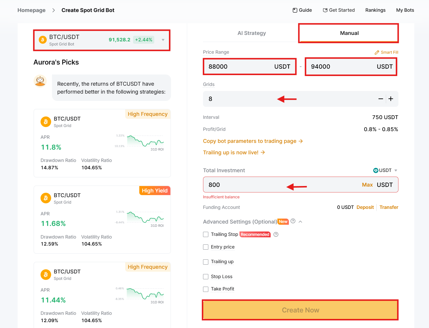 spot grid bot bybit manual