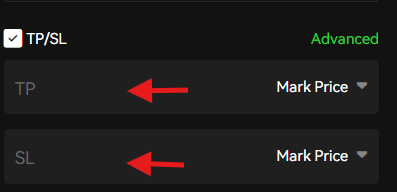 Futures trading TP/SL