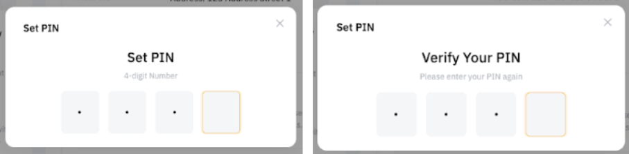 Set Pin for Physical Debit Card 