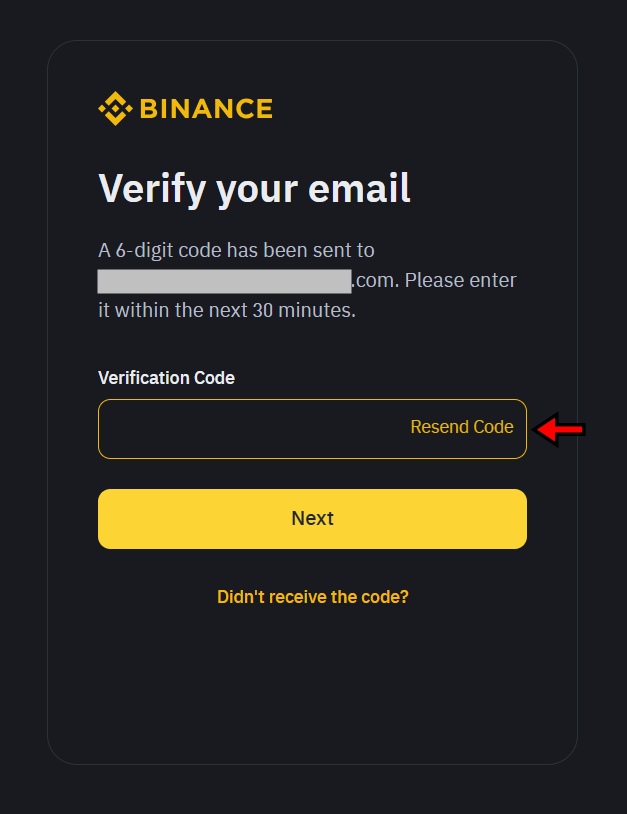 Binance exchange Verify using the code sent to your email phone