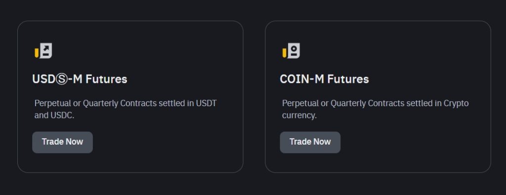 Future contracts on Binance Exchange