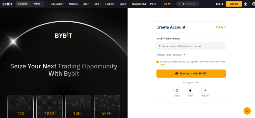 Bybit Exchange Sign up review Bybit Exchange Sign up review