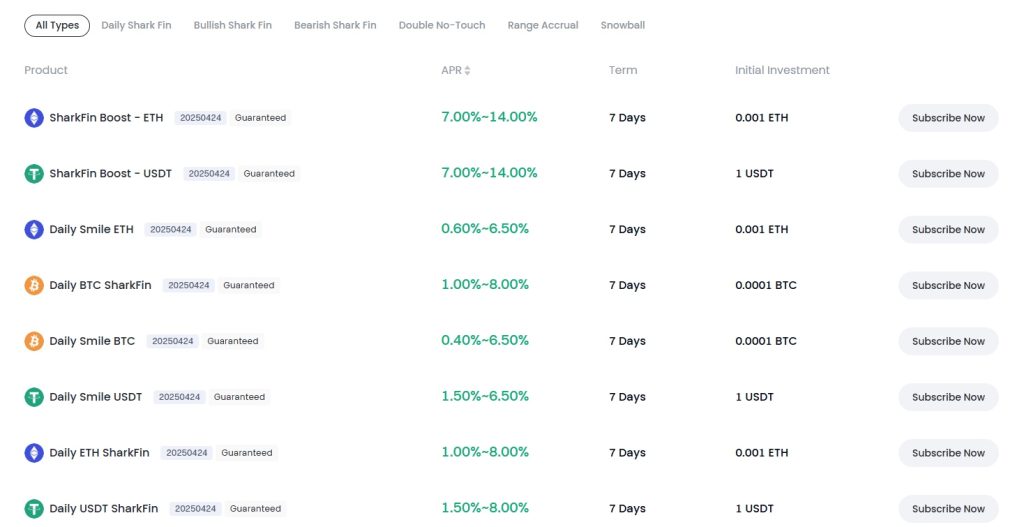Structured earn products on Gate.io