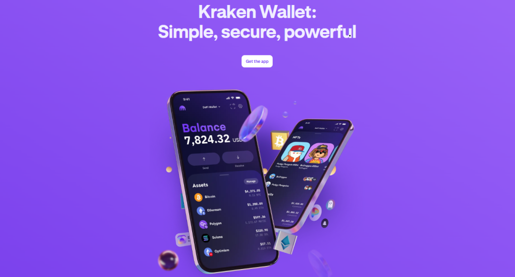 Kraken review: wallet page