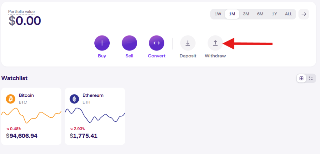 Kraken review: Withdrawal