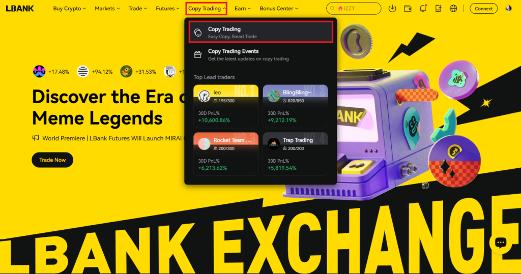 LBank copy Trading Tutorial