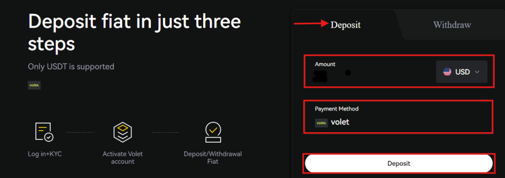 LBank Fiat deposit Tutorial: 3 Steps to deposit fiat