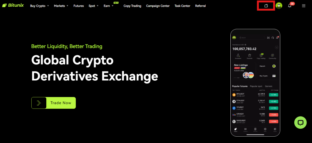 Bitunix funds transfer