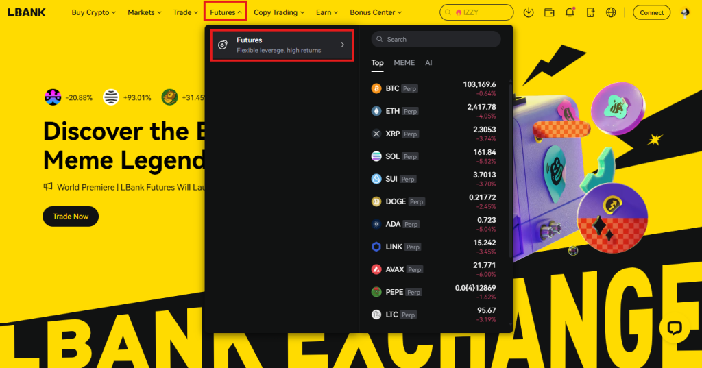 LBank Futures Trading Tutorial