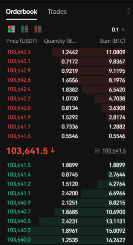 LBank Futures Trading Tutorial: Order Book