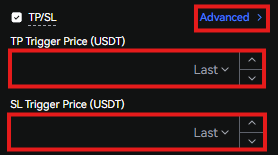LBank Futures Trading Tutorial: Add the TP/SL