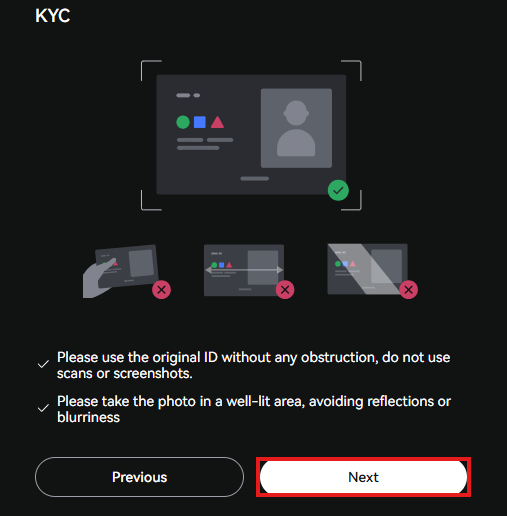 LBank KYC Tutorial: ID card verification