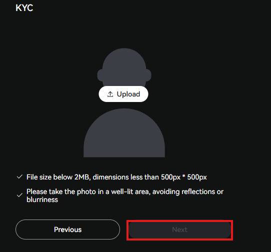 LBank KYC Tutorial: Selfie verification