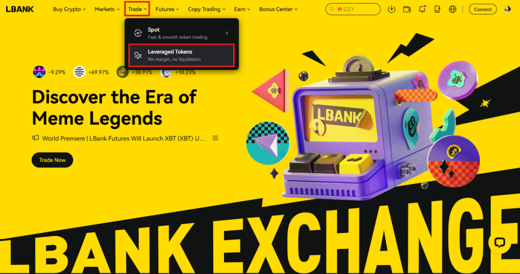 LBank Leveraged Tokens Trading Tutorial