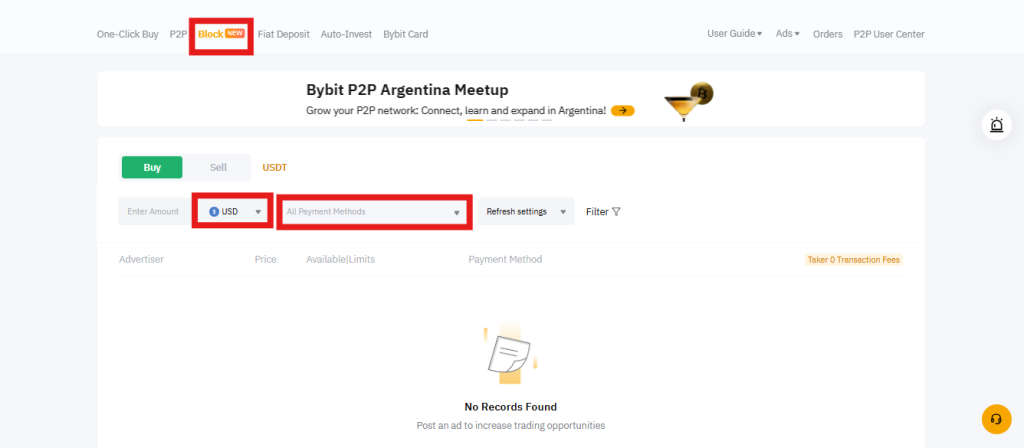 Bybit P2P block page