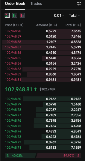 LBank Spot Trading Tutorial: Order Book