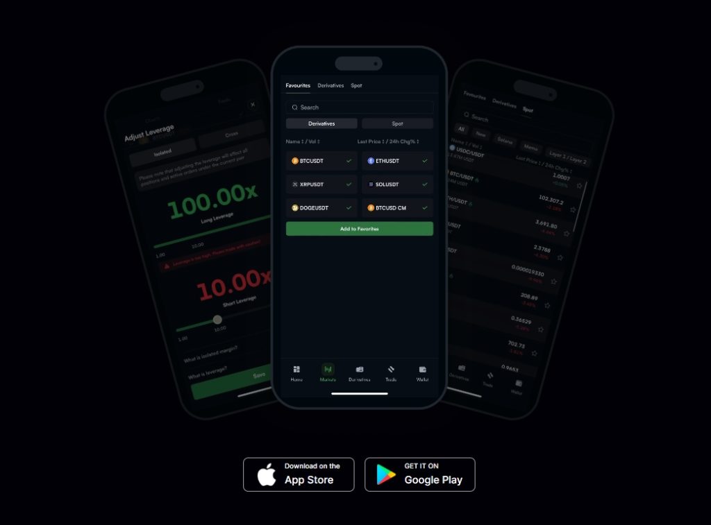 LeveX mobile app