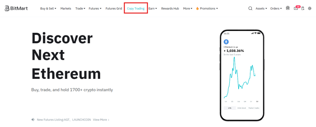 BitMart copy trading