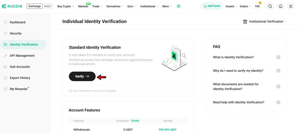 KuCoin KYC Tutorial: Identity Verification
