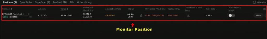KuCoin Futures/Margin Trading Tutorial: Monitor your position