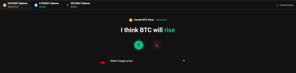 KuCoin Options trading platform