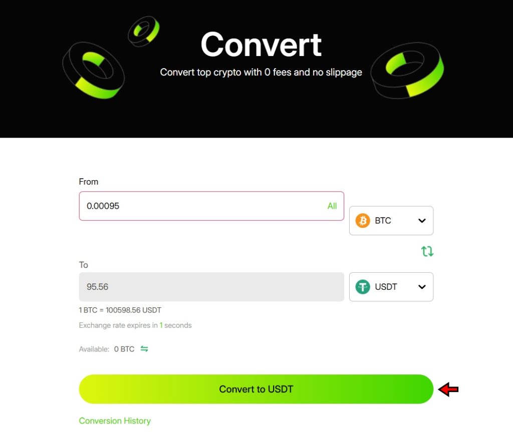 Coinflare Convert Tutorial