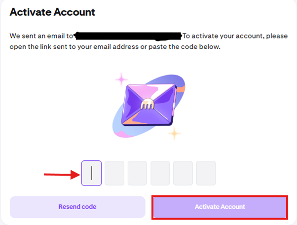 Kraken Exchange tutorial: Enter the verification code