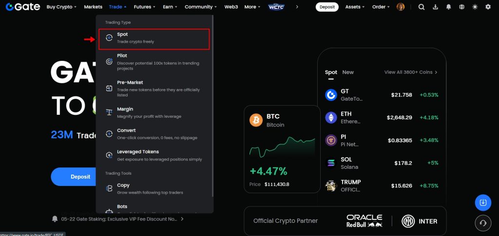 Gate.io Spot Trading Tutorial