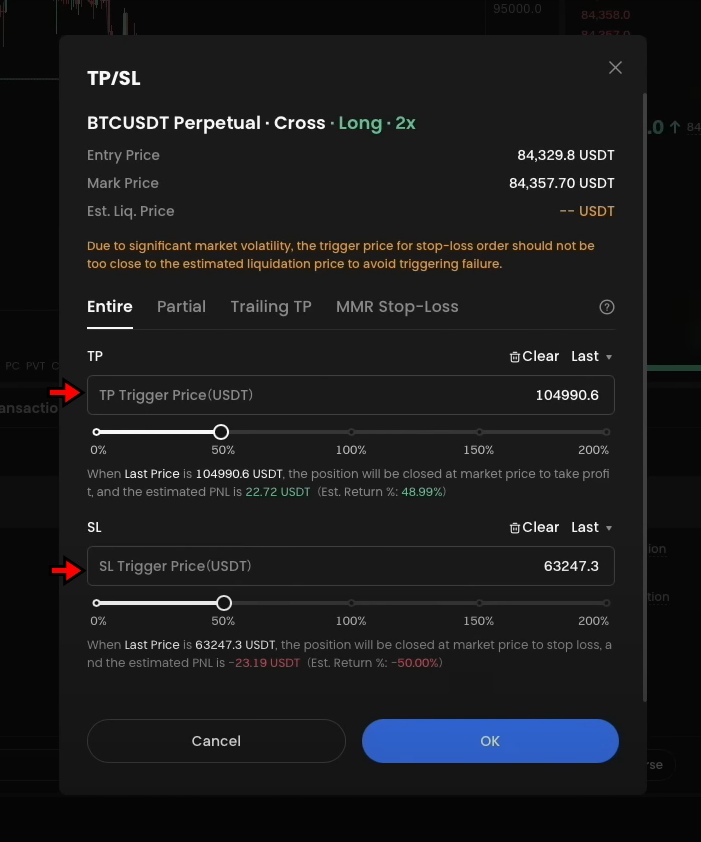 Gate.io Futures Trading Tutorial: Add TP/SL for risk management