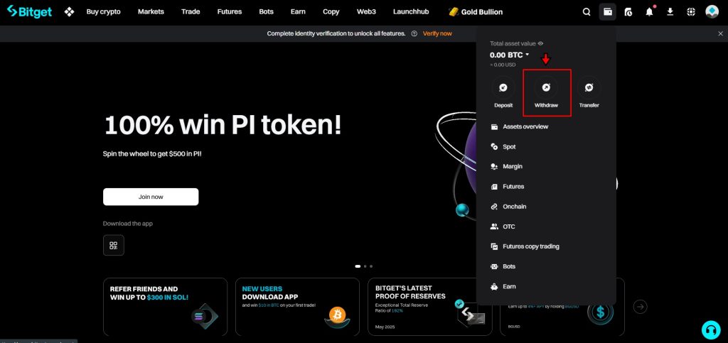 Bitget Withdrawal Tutorial