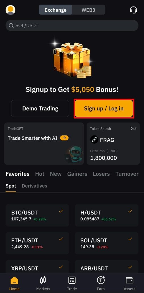 Bybit App Tutorial: Signup