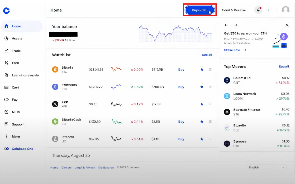 Coinbase buy crypto tutorial