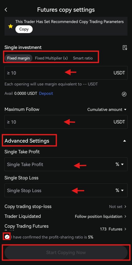 LBank App Copy trading Tutorial: Start Copying the trader