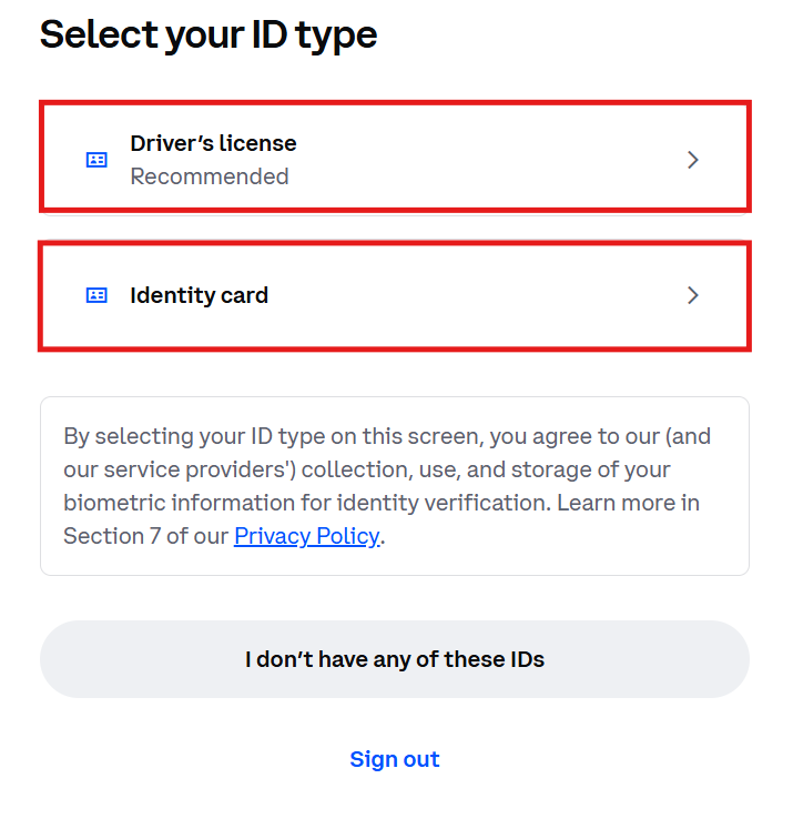 Coinbase KYC Tutorial: ID document