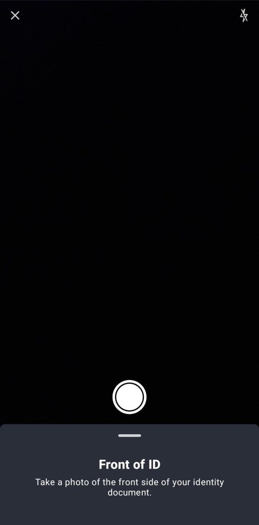 LBank App KYC Tutorial: ID front photo