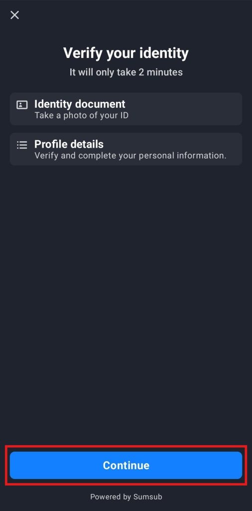 LBank App KYC Tutorial: Verify your identity document