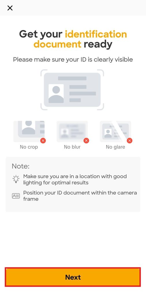 Bybit App KYC Tutorial: web page