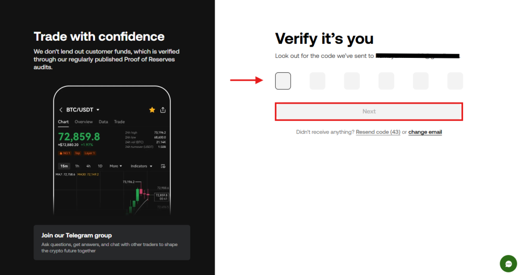 OKX Exchange Tutorial: sign-in verification code