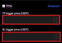 OKX spot trading Tutorial: TP/SL