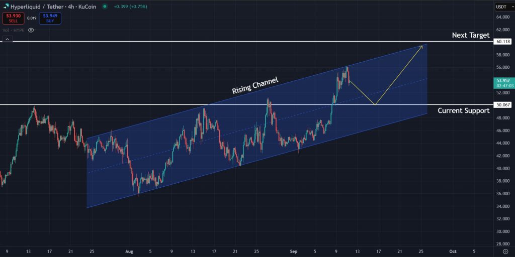 HYPE Price Prediction Today 11-09-2025: Next target for HYPE in the short term