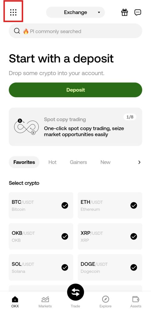 OKX App Buy Crypto Tutorial: Express buy