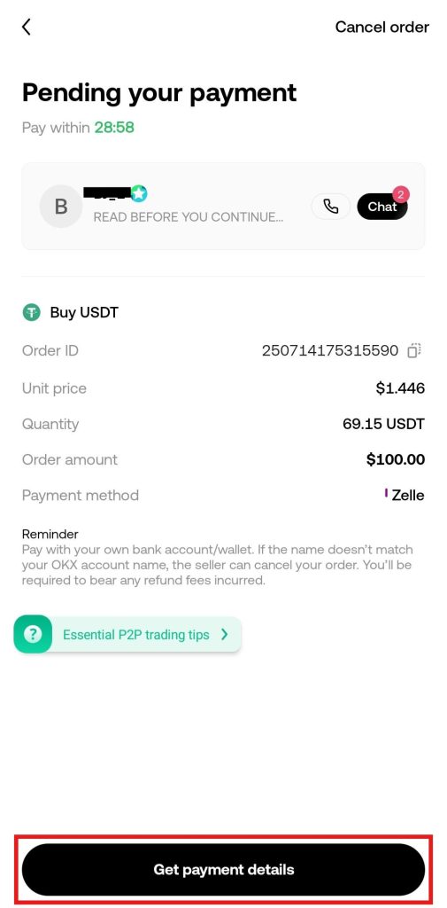 OKX App Buy Crypto Tutorial: Express buy payment confirmation