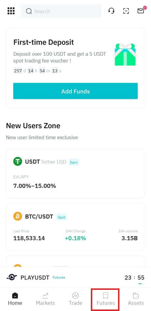 BitMart App Futures trading Tutorial