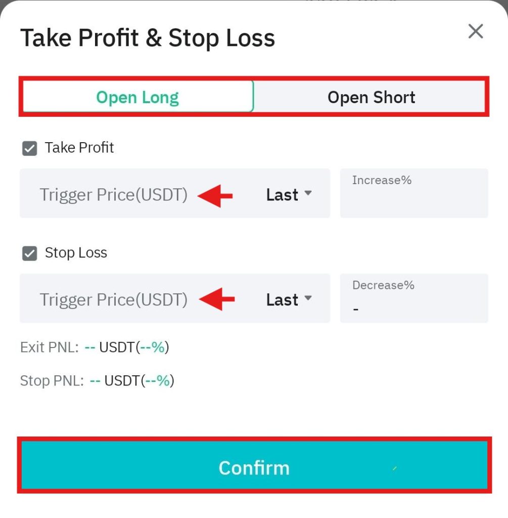 BitMart App Futures trading Tutorial: TP/SL advanced