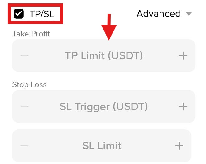 Binance App Spot market Tutorial: Simple TP/SL